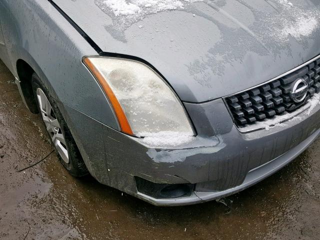 3N1AB61E07L626742 - 2007 NISSAN SENTRA 2.0 GRAY photo 9