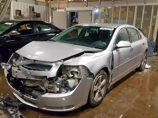 1G1ZC5EU5CF367350 - 2012 CHEVROLET MALIBU 1LT SILVER photo 2