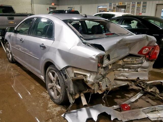 1G1ZC5EU5CF367350 - 2012 CHEVROLET MALIBU 1LT SILVER photo 3