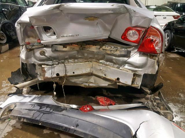 1G1ZC5EU5CF367350 - 2012 CHEVROLET MALIBU 1LT SILVER photo 9