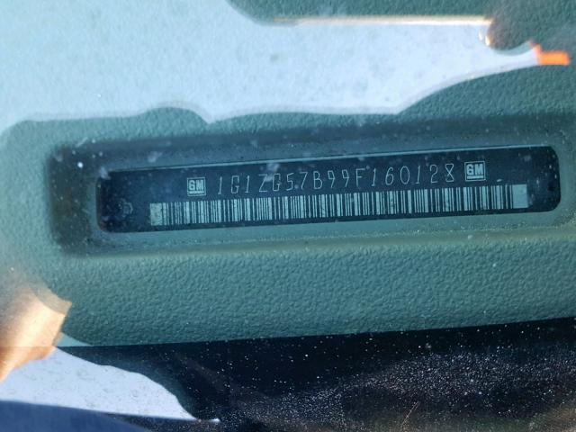 1G1ZG57B99F160128 - 2009 CHEVROLET MALIBU LS WHITE photo 10