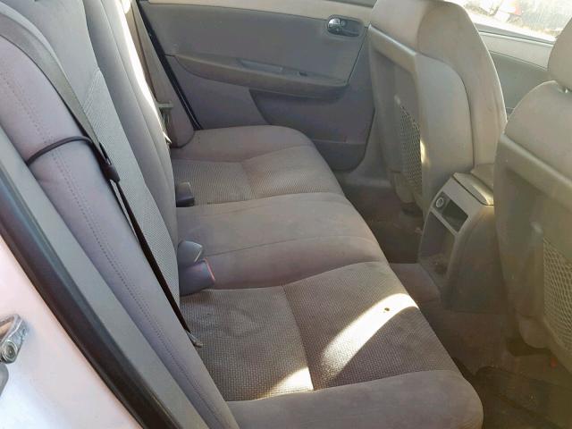 1G1ZG57B99F160128 - 2009 CHEVROLET MALIBU LS WHITE photo 6