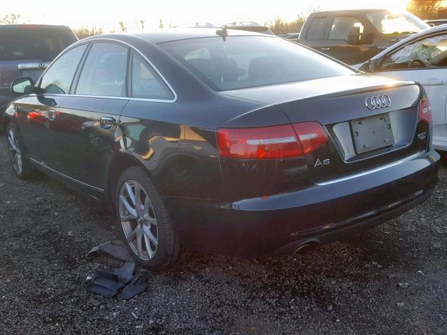 WAUSG74F39N024253 - 2009 AUDI A6 BLACK photo 3