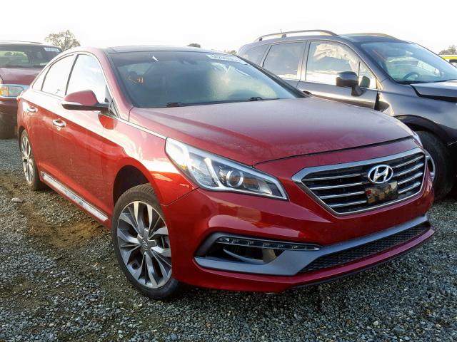 5NPE34AB4FH110517 - 2015 HYUNDAI SONATA SPO RED photo 1