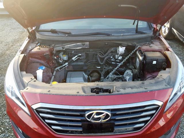 5NPE34AB4FH110517 - 2015 HYUNDAI SONATA SPO RED photo 5