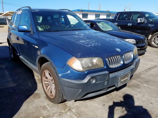 WBXPA93405WD07662 - 2005 BMW X3 3.0I BLUE photo 1