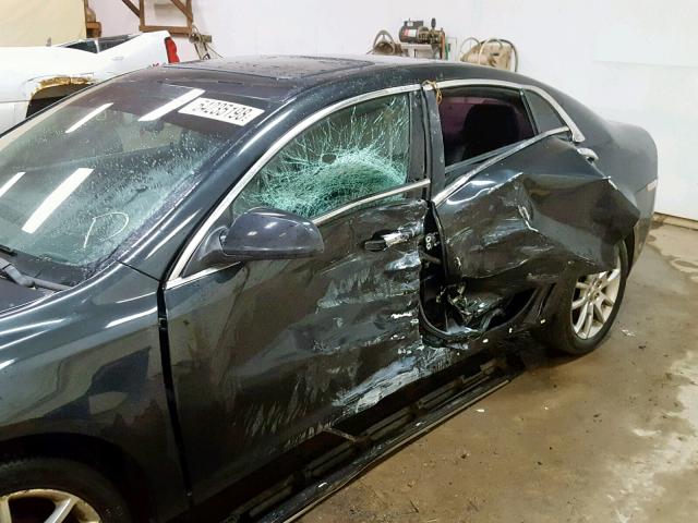 1G1ZE5E75BF306342 - 2011 CHEVROLET MALIBU LTZ შავი ფოტო 10