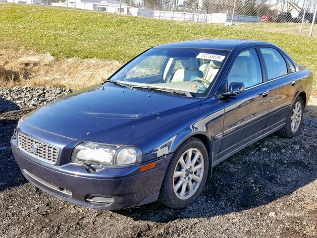 YV1TH59H141351974 - 2004 VOLVO S80 2.5T BLUE photo 2