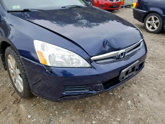 1HGCM664X7A052918 - 2007 HONDA ACCORD SE BLUE photo 9