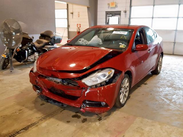 1C3CDFCA3DD343462 - 2013 DODGE DART LIMIT RED photo 2