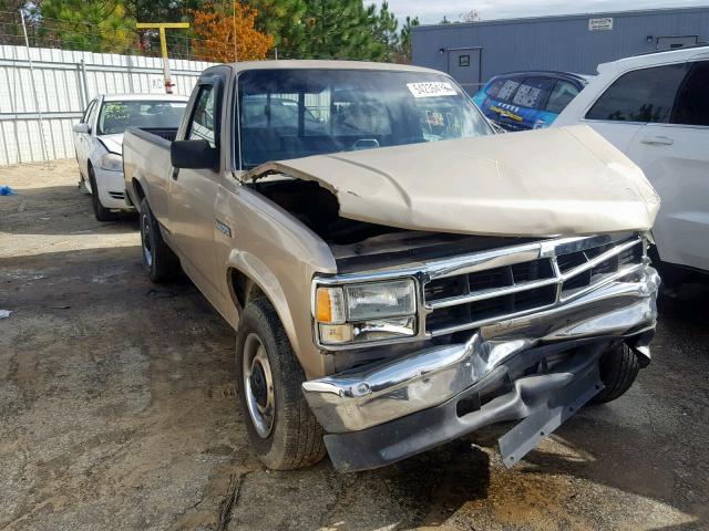 1B7FL26X7PS124119 - 1993 DODGE DAKOTA TAN photo 1