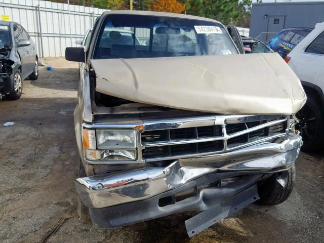 1B7FL26X7PS124119 - 1993 DODGE DAKOTA TAN photo 9