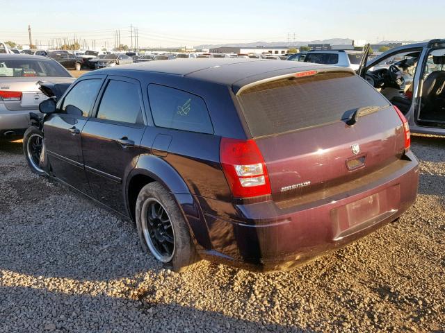 2D4FV48T95H513979 - 2005 DODGE MAGNUM SE PURPLE photo 3