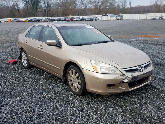 1HGCM66517A004359 - 2007 HONDA ACCORD EX GOLD photo 1