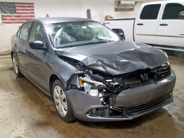 3VW1K7AJ8CM388866 - 2012 VOLKSWAGEN JETTA BASE Մոխրագույն լուսանկար 1