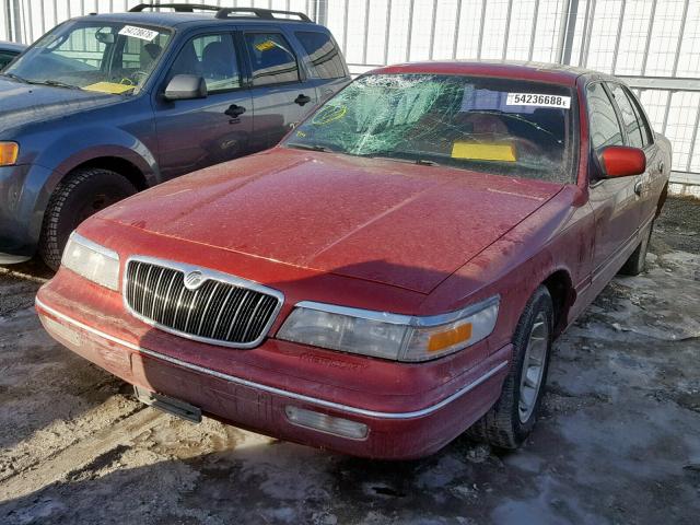 2MELM75W0TX686228 - 1996 MERCURY GRAND MARQ RED photo 2