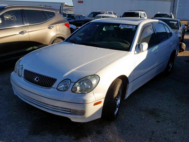 JT8BD69S040200594 - 2004 LEXUS GS 300 WHITE photo 2