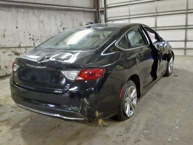 1C3CCCAB0FN705239 - 2015 CHRYSLER 200 LIMITE BLACK photo 4