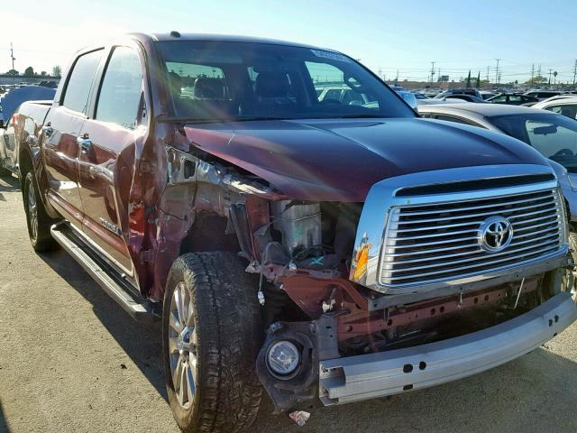 5TFHY5F16AX138949 - 2010 TOYOTA TUNDRA CRE RED photo 1