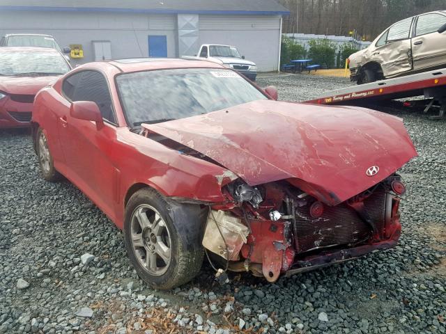 KMHHN65F83U046558 - 2003 HYUNDAI TIBURON RED photo 1