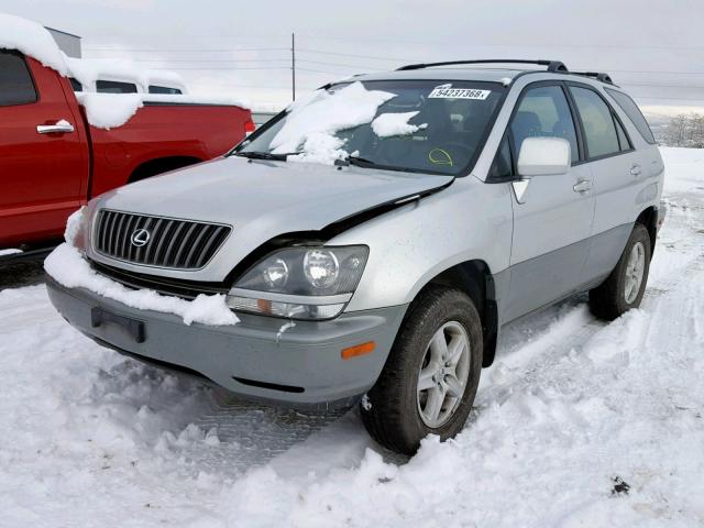 JT6HF10U0Y0099383 - 2000 LEXUS RX 300 GRAY photo 2