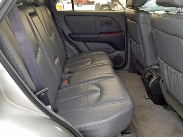 JT6HF10U0Y0099383 - 2000 LEXUS RX 300 GRAY photo 6