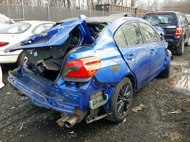 JF1VA1A66F9836417 - 2015 SUBARU WRX BLUE photo 4