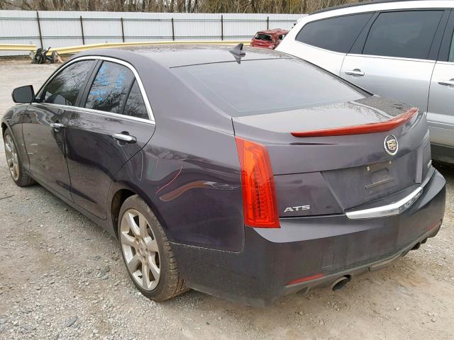 1G6AA5RX0E0163207 - 2014 CADILLAC ATS PURPLE photo 3