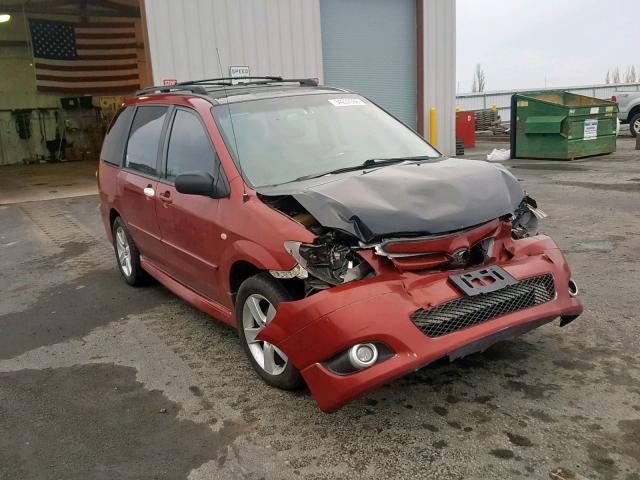 JM3LW28J840509626 - 2004 MAZDA MPV WAGON RED photo 1