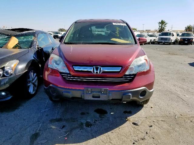 5J6RE38769L035689 - 2009 HONDA CR-V EXL RED photo 9