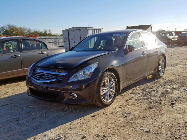 JN1CV6AP6DM306487 - 2013 INFINITI G37 BASE BLACK photo 2