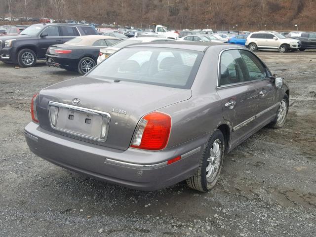 KMHFU45E54A336989 - 2004 HYUNDAI XG 350 GRAY photo 4