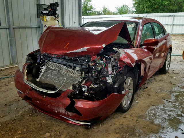 1C3CCBBB6DN599921 - 2013 CHRYSLER 200 TOURIN RED photo 2