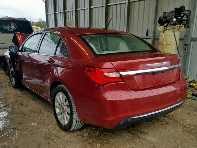 1C3CCBBB6DN599921 - 2013 CHRYSLER 200 TOURIN RED photo 3