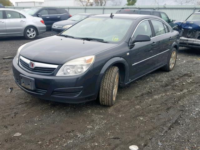 1G8ZS57B68F253400 - 2008 SATURN AURA XE BLACK photo 2