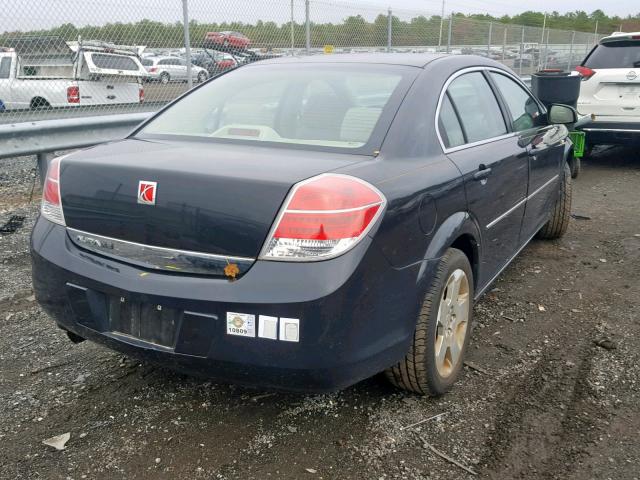 1G8ZS57B68F253400 - 2008 SATURN AURA XE BLACK photo 4