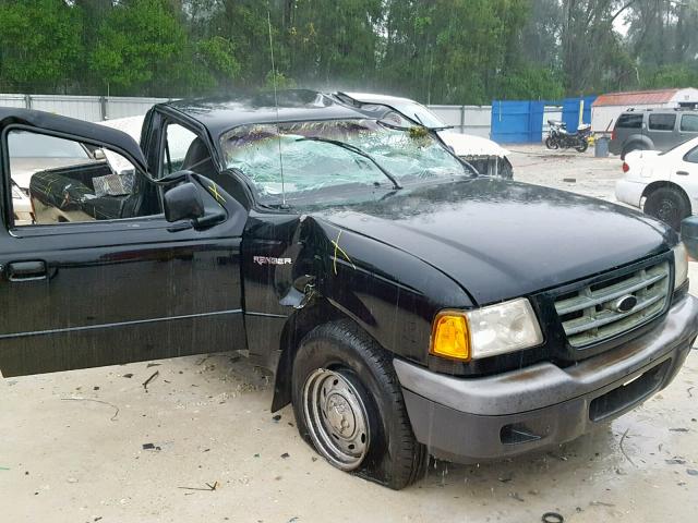 1FTYR10C01TA44461 - 2001 FORD RANGER BLACK photo 1