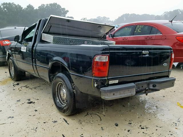 1FTYR10C01TA44461 - 2001 FORD RANGER BLACK photo 3