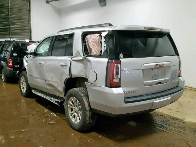 1GKS2AKC2FR665507 - 2015 GMC YUKON SLE SILVER photo 3