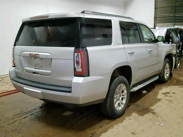 1GKS2AKC2FR665507 - 2015 GMC YUKON SLE SILVER photo 4