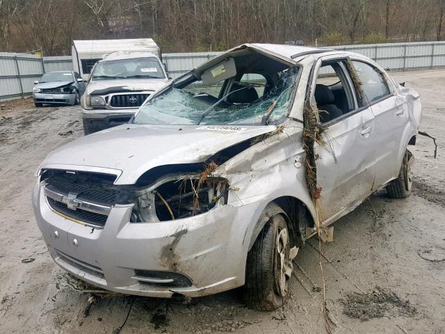 KL1TD56657B116651 - 2007 CHEVROLET AVEO BASE Күміс фото 2