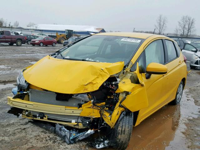 3HGGK5H47JM721624 - 2018 HONDA FIT LX YELLOW photo 2