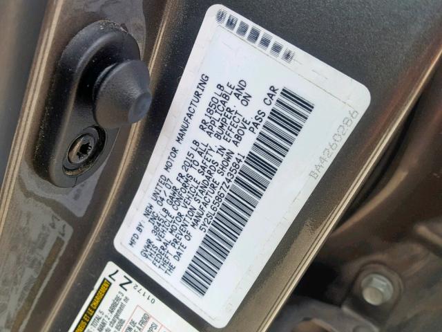 5Y2SL65867Z435841 - 2007 PONTIAC VIBE GRAY photo 10