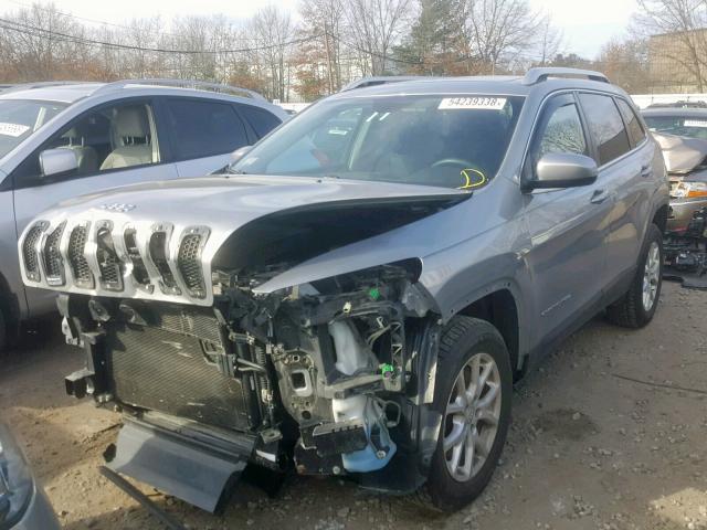 1C4PJMCS4FW751768 - 2015 JEEP CHEROKEE L GRAY photo 2