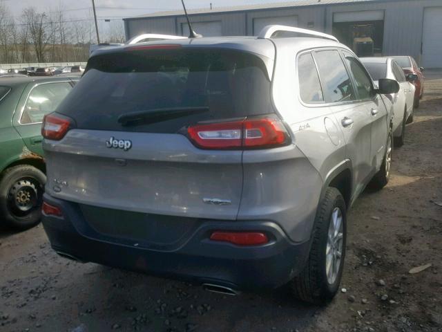 1C4PJMCS4FW751768 - 2015 JEEP CHEROKEE L GRAY photo 4