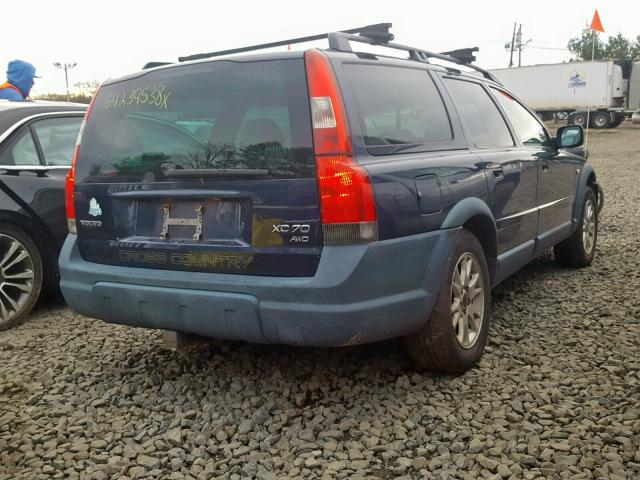 YV1SZ59H141147619 - 2004 VOLVO XC70 BLUE photo 4