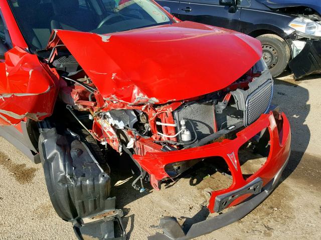 5Y2SL63875Z468766 - 2005 PONTIAC VIBE RED photo 9