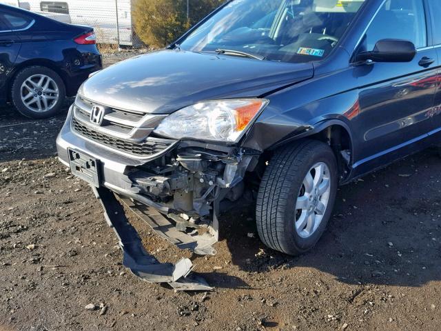 5J6RE4H41BL115287 - 2011 HONDA CR-V SE BLACK photo 9