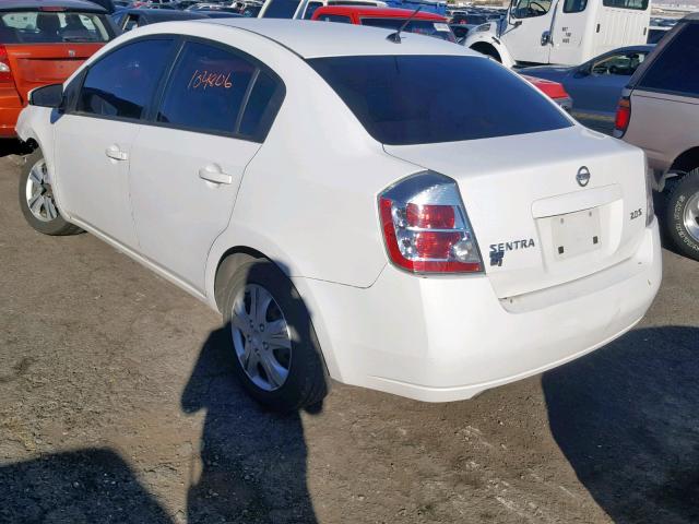 3N1AB61E77L600834 - 2007 NISSAN SENTRA 2.0 WHITE photo 3