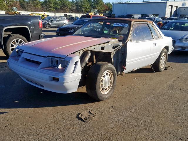 1FABP26M5FF157769 - 1985 FORD MUSTANG LX WHITE photo 2